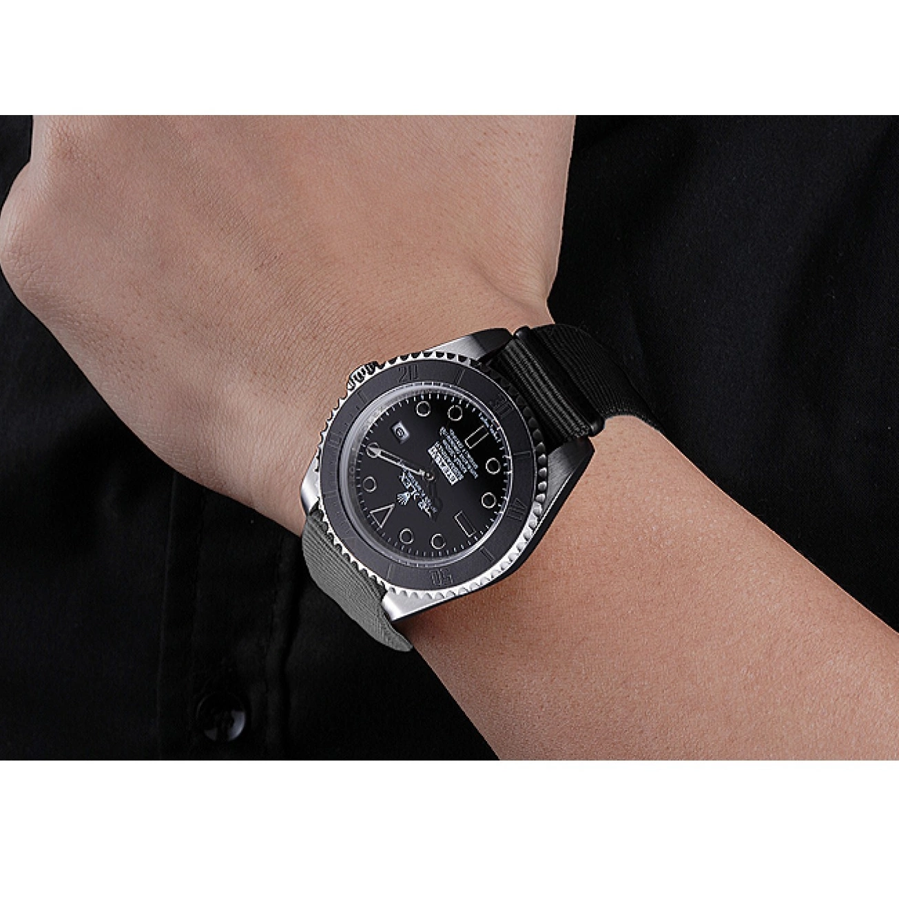 Rolex aaa copy Rolex Submariner 621988 Black Stealth 0702